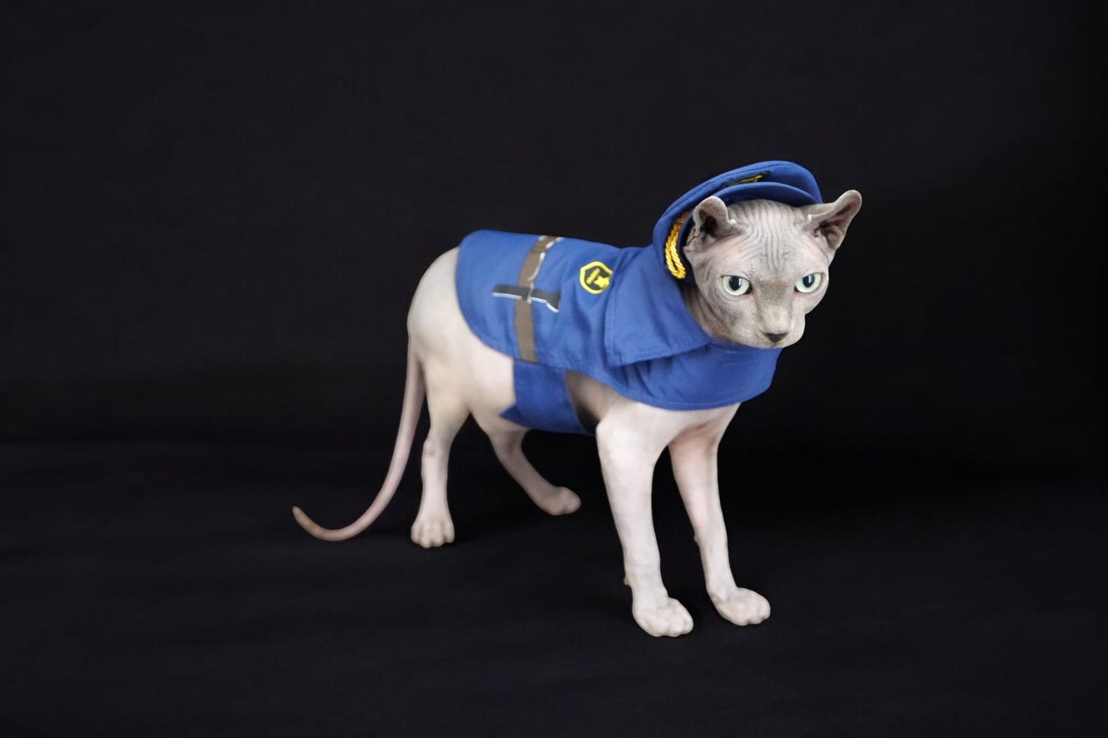 Purradox Hasani in a Police Costume