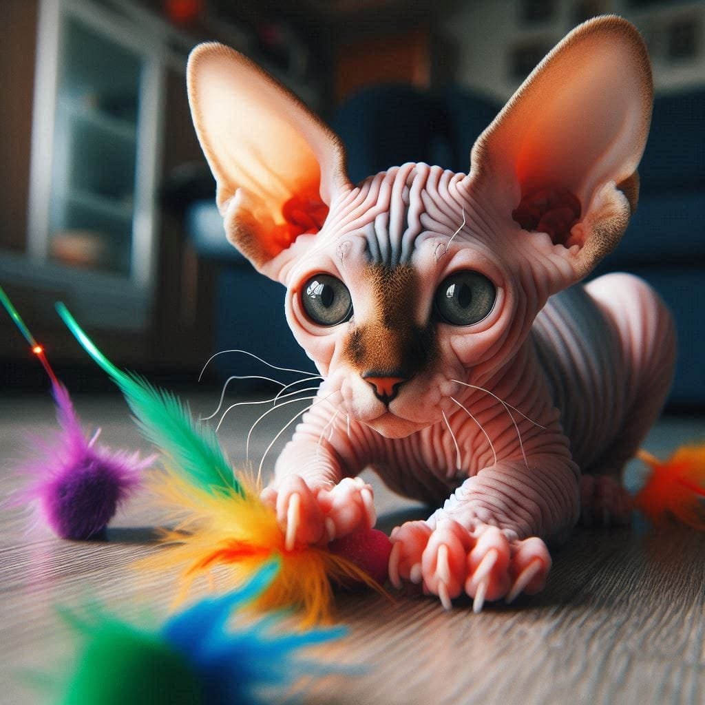 playtime for sphynx cats