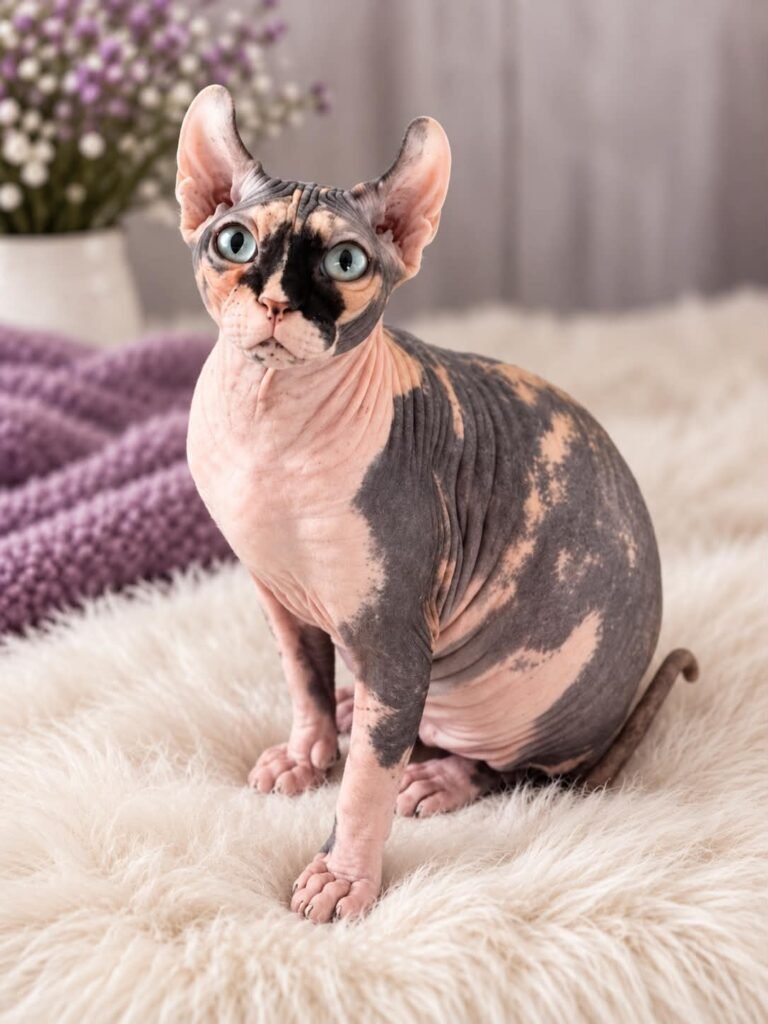 Zemi Purradox Sphynx breeding cat